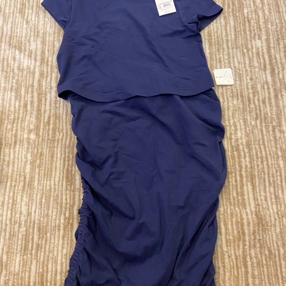 NWT Isabel navy blue maternity dress 2 piece - Picture 4 of 4